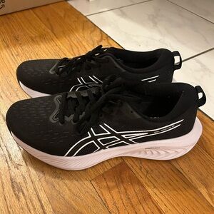 ASICS Black and White Athletic Sneakers